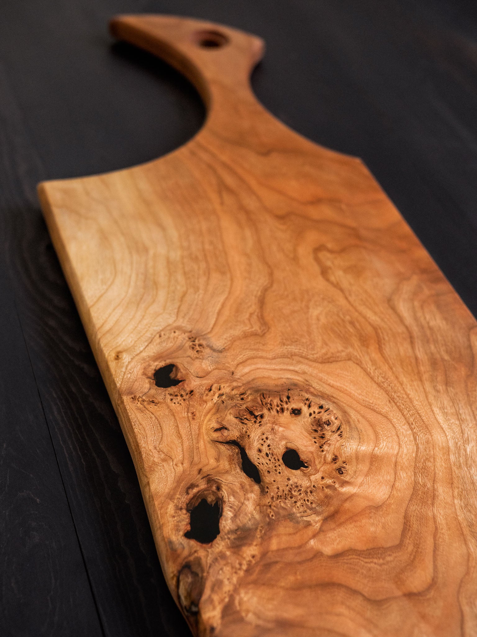 Cherry (with small burl) Charcuterie Board
