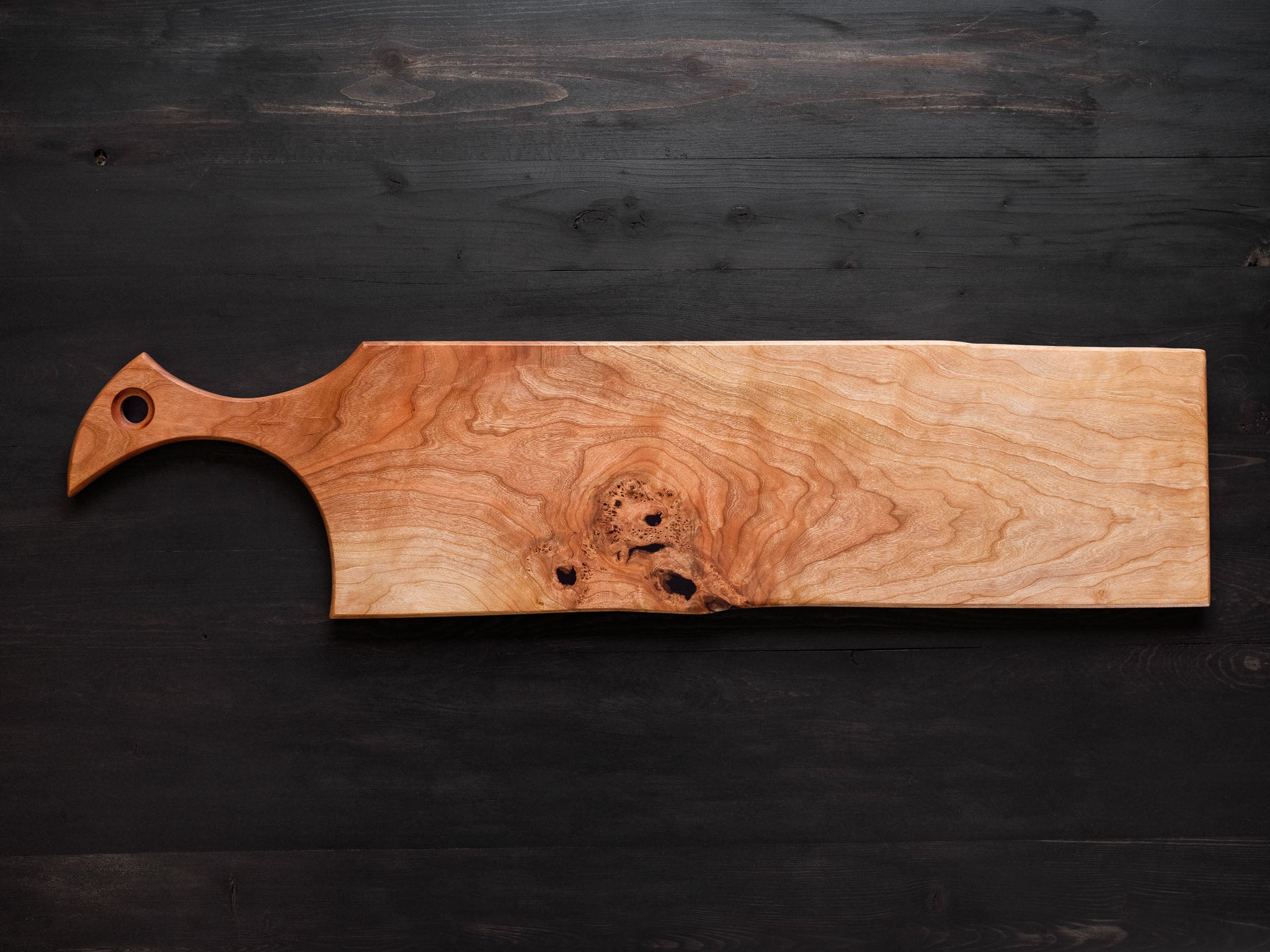 Cherry (with small burl) Charcuterie Board